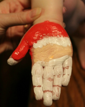 Отпечаток руки Деда Мороза